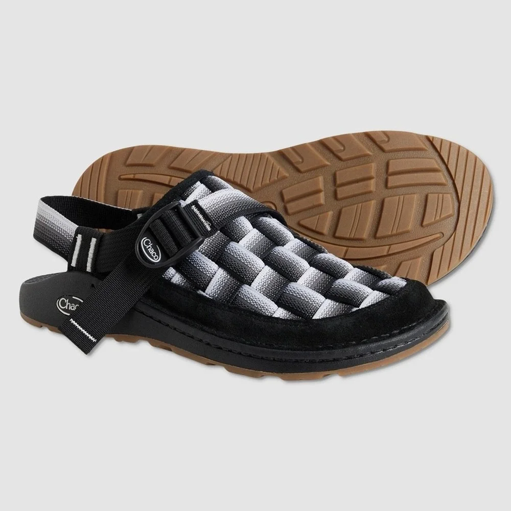Chaco Canyon Woven Clog Sandals‎ - NWT Mens Size 10 Fade B/W - #49392-CL1
